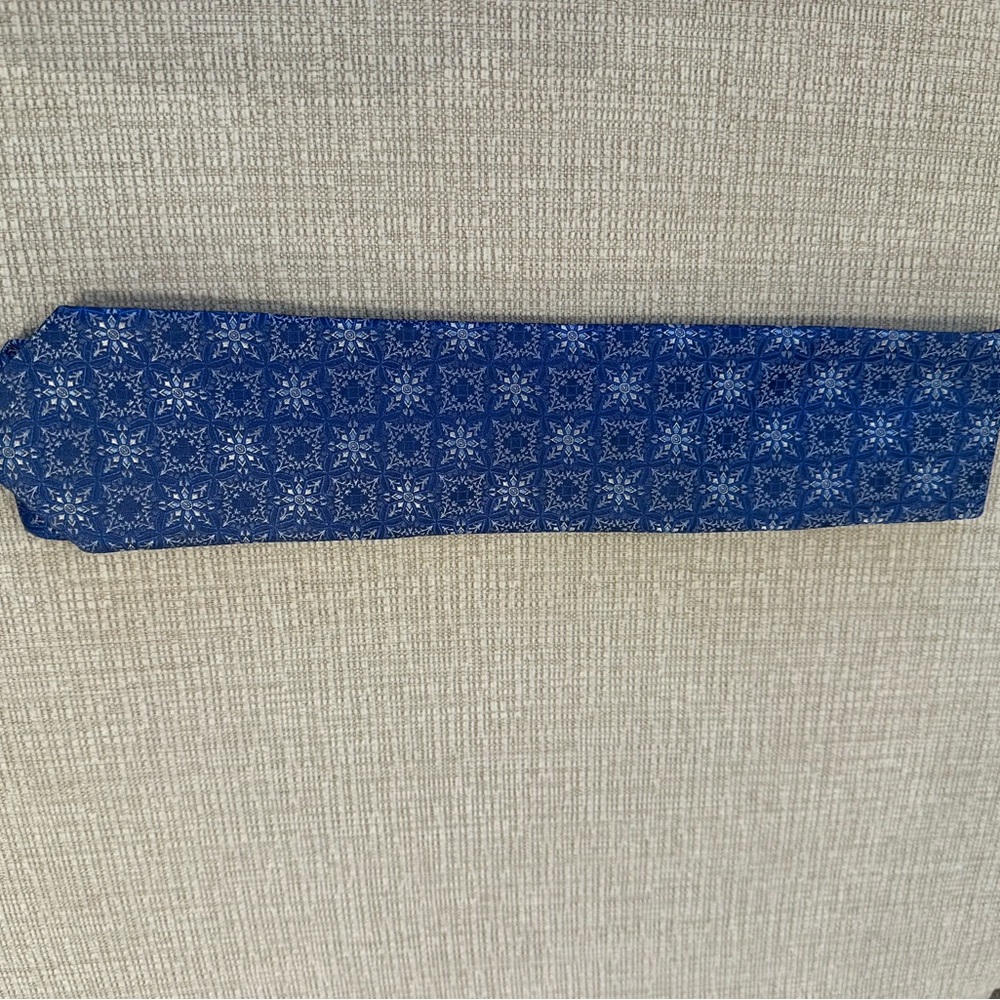 David Donahue Navy Geometric Men's Tie